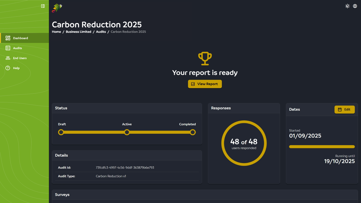 Bidpiston Admin Clients Audit Detail (Carbon) Completed V1.14.0 – 1